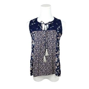 Bohemian Floral Lace Top S
